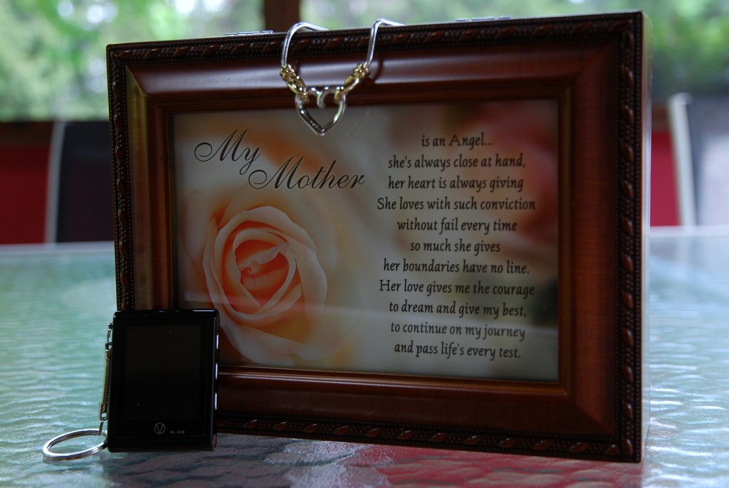 Mother's Day jewelry gift box with elegant ribbon presentation